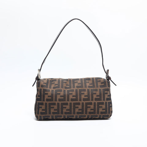 FENDI Zucca mamma bucket Shoulder Bag Brown WS14836