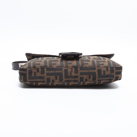 FENDI Zucca mamma bucket Shoulder Bag Brown WS14836