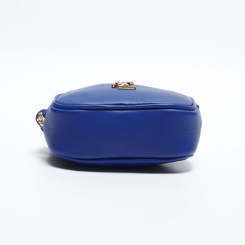 YVES SAINT LAURENT Blogger Fringe Shoulder Bag blue WS14837