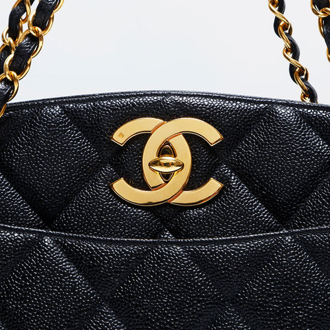シャネル CHANEL 3番台 ショルダーバッグ ブラック WS14840