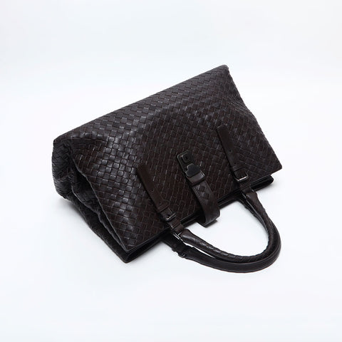 BOTTEGAVENETA INTRECCIATO Rome Medium Handbag Brown WS14852