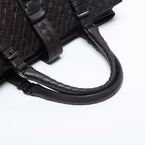 BOTTEGAVENETA INTRECCIATO Rome Medium Handbag Brown WS14852