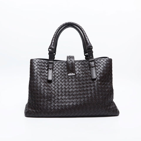 BOTTEGAVENETA INTRECCIATO Rome Medium Handbag Brown WS14852