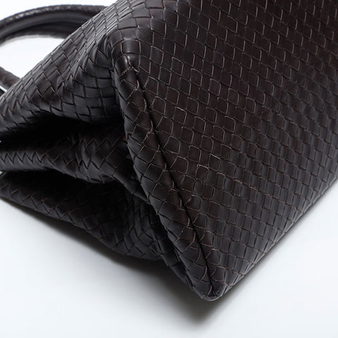 BOTTEGAVENETA INTRECCIATO Rome Medium Handbag Brown WS14852