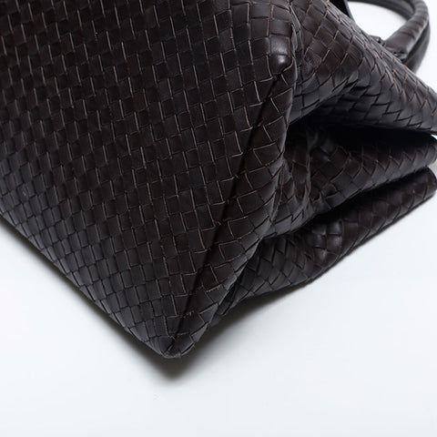 BOTTEGAVENETA INTRECCIATO Rome Medium Handbag Brown WS14852