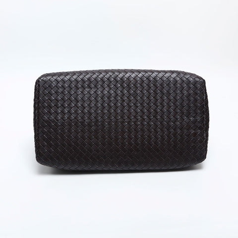 極美品 ボッテガヴェネタ BOTTEGAVENETA イントレチャート ローマ ミディアム ハンドバッグ ブラウン WS14852