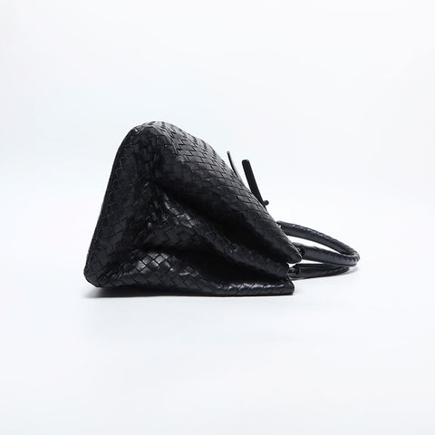 BOTTEGAVENETA INTRECCIATO Rome Medium Handbag black WS14853