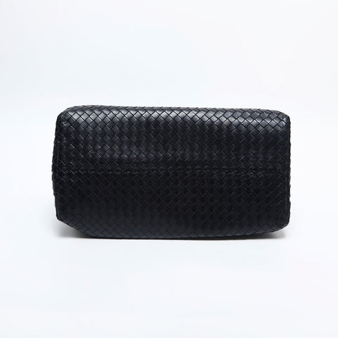 BOTTEGAVENETA INTRECCIATO Rome Medium Handbag black WS14853