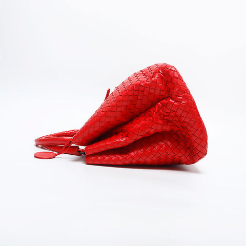 BOTTEGAVENETA INTRECCIATO Rome Medium Handbag Red WS14854