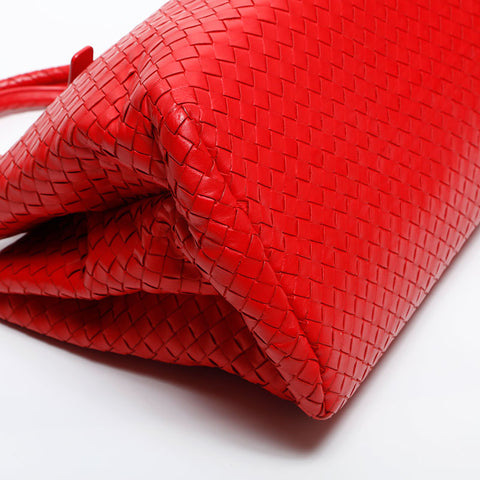 BOTTEGAVENETA INTRECCIATO Rome Medium Handbag Red WS14854