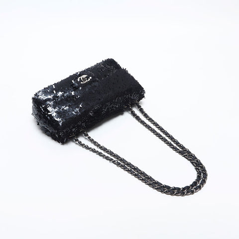 CHANEL 18th Series Flap Chain 2013-2014 Shoulder Bag black WS14859