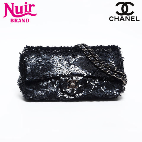 CHANEL 18th Series Flap Chain 2013-2014 Shoulder Bag black WS14859