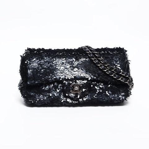 CHANEL 18th Series Flap Chain 2013-2014 Shoulder Bag black WS14859