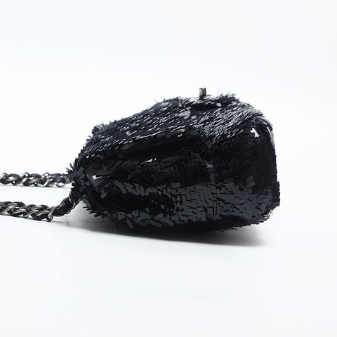 CHANEL 18th Series Flap Chain 2013-2014 Shoulder Bag black WS14859