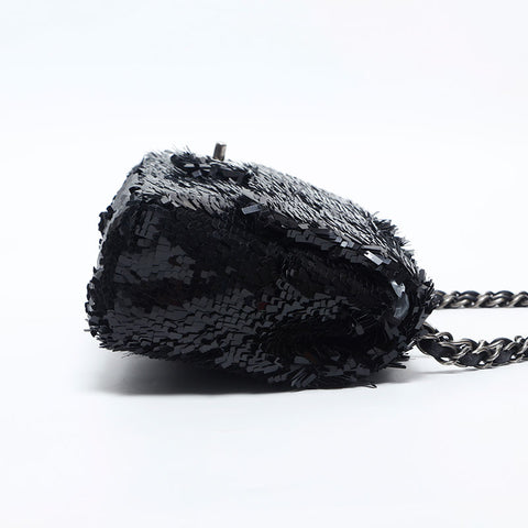 CHANEL 18th Series Flap Chain 2013-2014 Shoulder Bag black WS14859