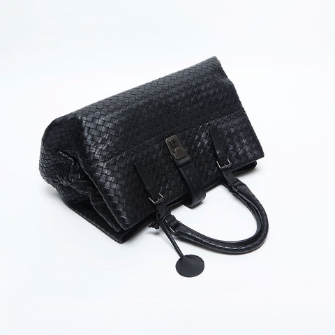 BOTTEGAVENETA INTRECCIATO Rome Medium Handbag black WS14860