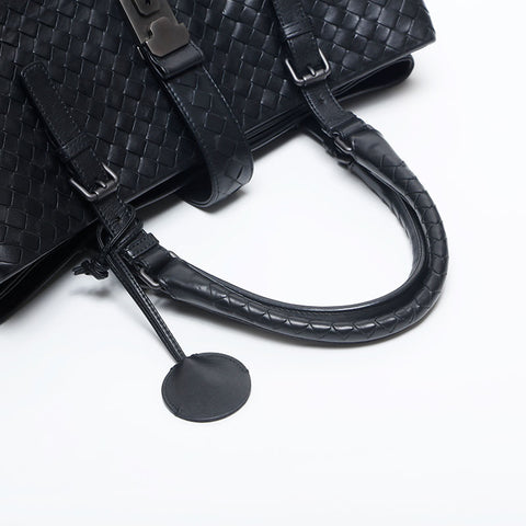 BOTTEGAVENETA INTRECCIATO Rome Medium Handbag black WS14860