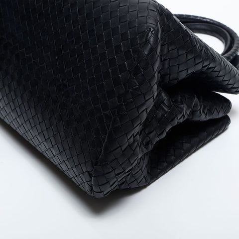 BOTTEGAVENETA INTRECCIATO Rome Medium Handbag black WS14860