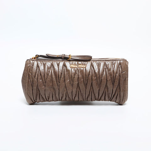 Miu Miu Materasse leather Handbag beige WS14861