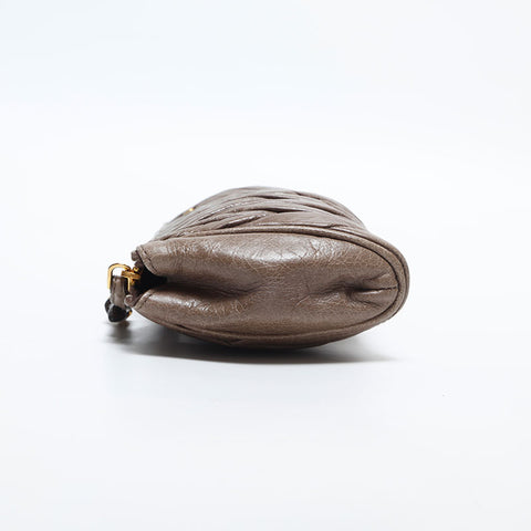 Miu Miu Materasse sac à main en cuir beige WS14861