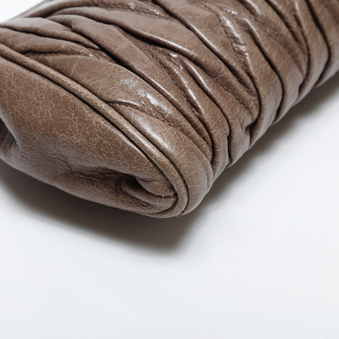 Miu Miu Materasse leather Handbag beige WS14861