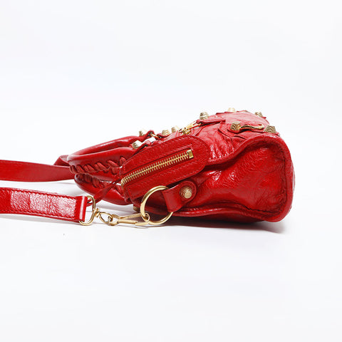 バレンシアガ BALENCIAGA ジャイアント ミニ シティ 2way ショルダーバッグ レッド WS14864