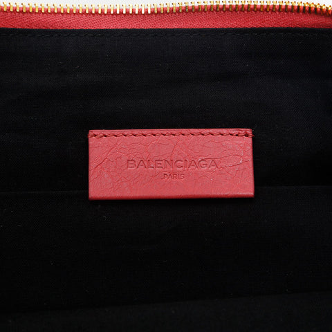BALENCIAGA Leather Giant Envelope Clutch bag pink WS14865