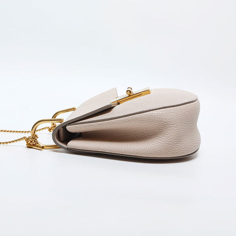 Chloe Drew Leather Shoulder Bag beige WS14867