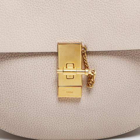 Chloe Drew Leather Shoulder Bag beige WS14867