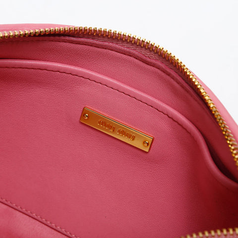 Miu Miu Materasse leather Shoulder Bag pink WS14868