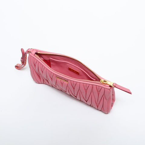 Miu Miu Materasse leather Shoulder Bag pink WS14868