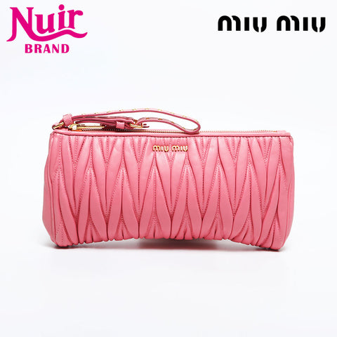Miu Miu Materasse leather Shoulder Bag pink WS14868