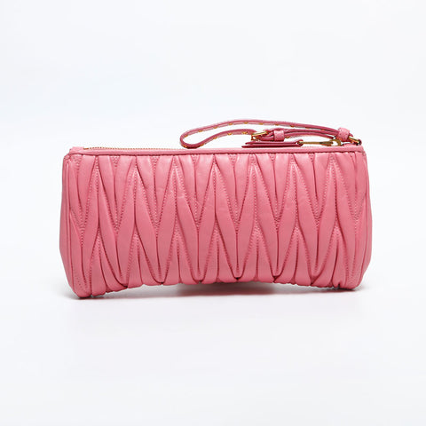 Miu Miu Materasse leather Shoulder Bag pink WS14868