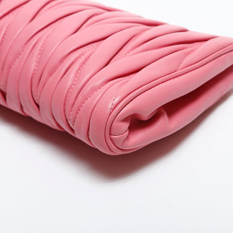 Miu Miu Materasse leather Shoulder Bag pink WS14868