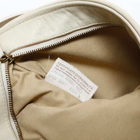 BOTTEGAVENETA INTRECCIATO Flower Shoulder Bag white WS14870