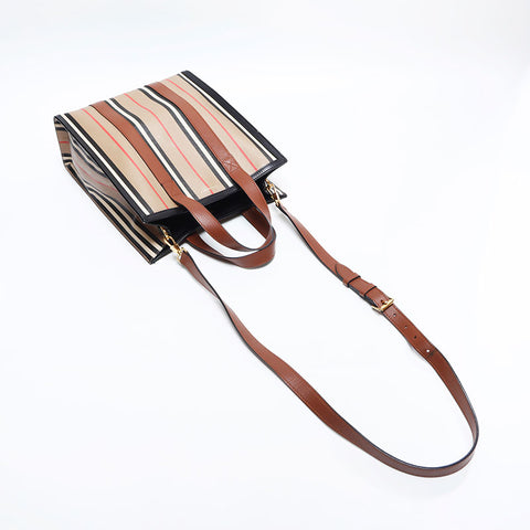 BURBERRY Nova Check PVC 2way Shoulder Bag Brown WS14871