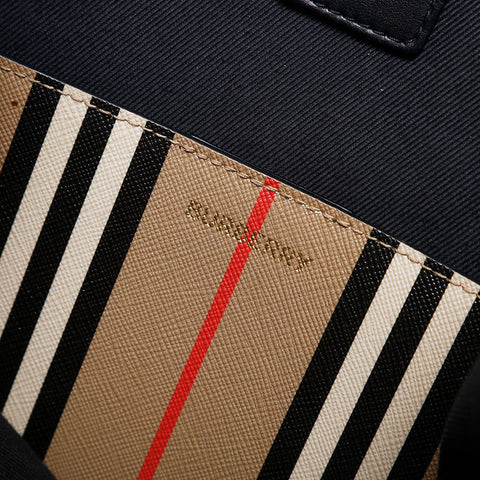 極美品 バーバリー BURBERRY ノバチェック PVC 2way ショルダーバッグ ブラウン WS14871