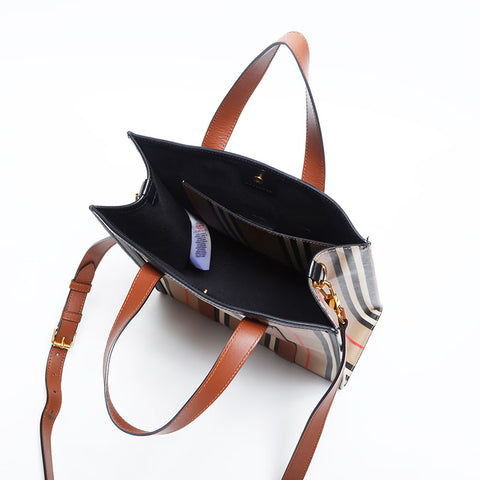 BURBERRY Nova Check PVC 2way Shoulder Bag Brown WS14871