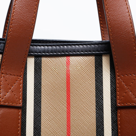 BURBERRY Nova Check PVC 2way Shoulder Bag Brown WS14871