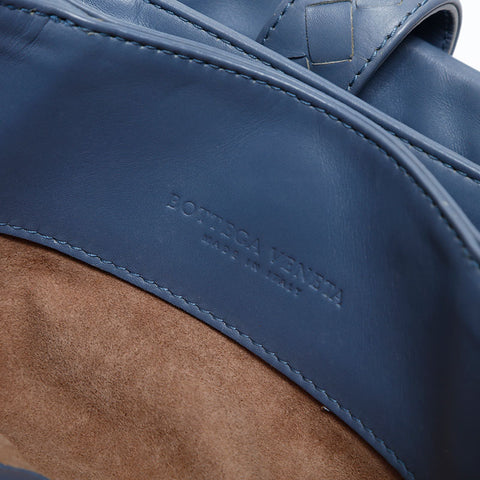 極美品 ボッテガヴェネタ BOTTEGAVENETA ミニ イントレチャート ローマ ナッパレザー ショルダーバッグ グレー WS14873