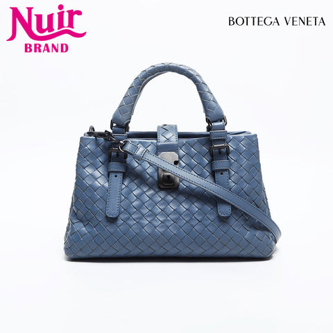 BOTTEGAVENETA MINI INTRECCIATO ROME IN NAPPA LEATHER Shoulder Bag gray WS14873