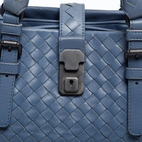 BOTTEGAVENETA MINI INTRECCIATO ROME IN NAPPA LEATHER Shoulder Bag gray WS14873