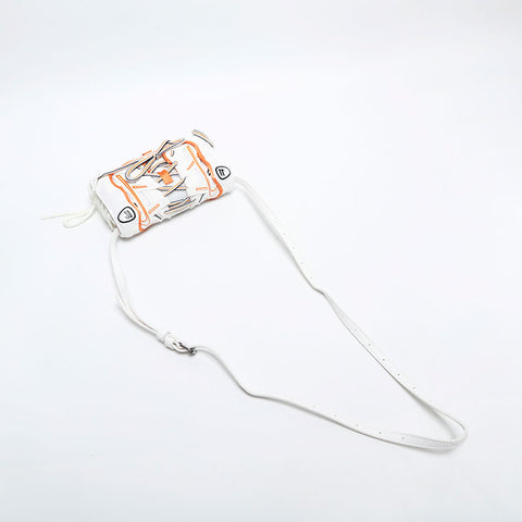 BALENCIAGA Sneaker Head Leather Shoulder Bag white WS14875