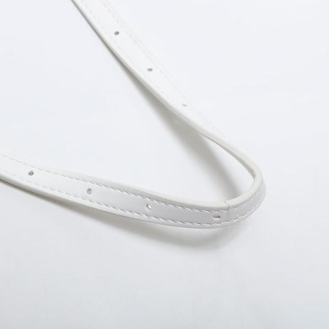 BALENCIAGA Sneaker Head Leather Shoulder Bag white WS14875