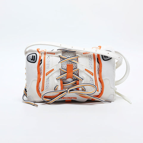 BALENCIAGA Sneaker Head Leather Shoulder Bag white WS14875