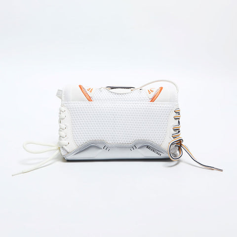 BALENCIAGA Sneaker Head Leather Shoulder Bag white WS14875