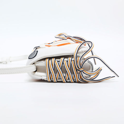 BALENCIAGA Sneaker Head Leather Shoulder Bag white WS14875
