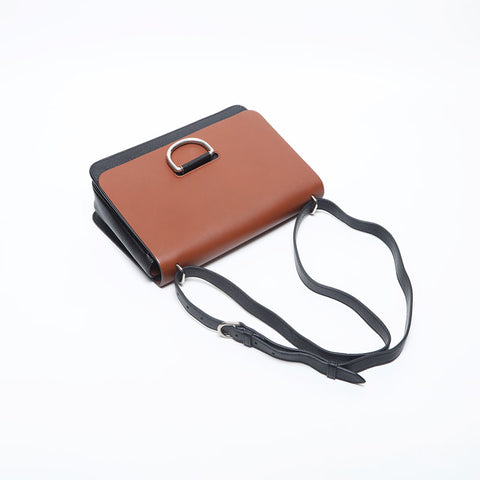 BURBERRY leather Shoulder Bag Brown WS14877