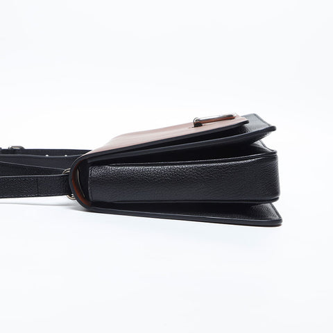 BURBERRY leather Shoulder Bag Brown WS14877