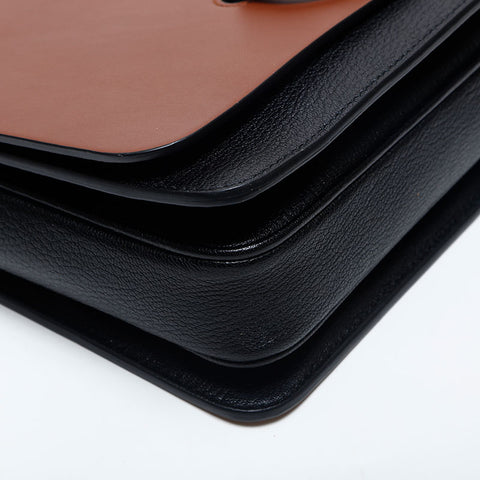 BURBERRY leather Shoulder Bag Brown WS14877